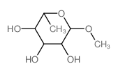 甲基-Alpha-D-吡喃鼠李糖苷结构式