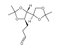 2,3-Dideoxy-4,5:6,7-di-O-isopropylidene-D-arabino-heptose结构式