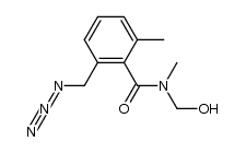 2-Azidomethyl-N-hydroxymethyl-6,N-dimethylbenzamide结构式