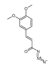3-(3,4-dimethoxyphenyl)prop-2-enoyl azide结构式
