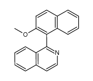 1-(2-methoxynaphthalen-1-yl)-isoquinoline结构式