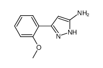 5-(2-甲氧基苯基)-2H-吡唑-3-胺结构式
