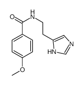 N-[2-(1H-imidazol-5-yl)ethyl]-4-methoxybenzamide结构式