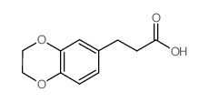 3-(2,3-二氢-1,4-苯并二氧)丙酸结构式