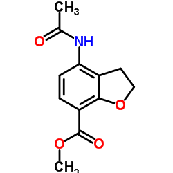 methyl 4-acetamido-2,3-dihydro-1-benzofuran-7-carboxylate结构式
