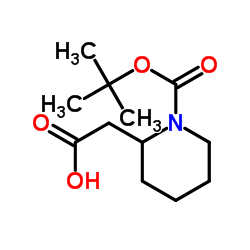 N-Boc-2-哌啶乙酸结构式