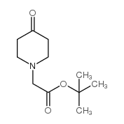 1-(叔丁氧基羰基甲基)-4-哌啶酮结构式