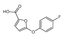5-(4-fluorophenoxy)furan-2-carboxylic acid结构式