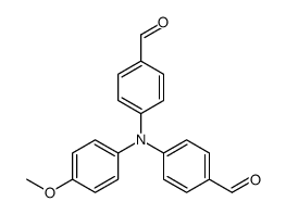4-(4-formyl-N-(4-methoxyphenyl)anilino)benzaldehyde结构式