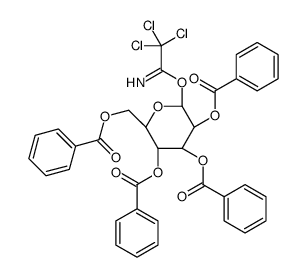 2,3,4,6-tetra-O-benzoyl-D-glucopyranosyl trichloroacetimidate结构式