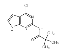 N-(4-氯-7h-吡咯并[2,3-d]嘧啶-2-基)-2,2-二甲基丙酰胺结构式