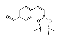 4-甲酰基-反式-beta-苯乙烯硼酸频那醇酯结构式