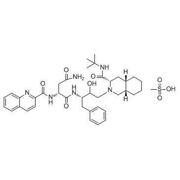 甲磺酸沙奎那韦结构式