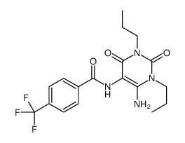 Benzamide,N-(6-amino-1,2,3,4-tetrahydro-2,4-dioxo-1,3-dipropyl-5-pyrimidinyl)-4-(trifluoromethyl)-结构式