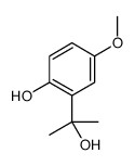 2-(2-hydroxypropan-2-yl)-4-methoxyphenol结构式