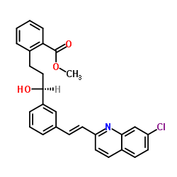 methyl 2-[(3R)-3-[3-[(E)-2-(7-chloroquinolin-2-yl)ethenyl]phenyl]-3-hydroxypropyl]benzoate结构式