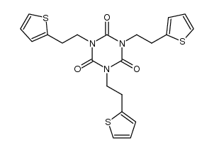 1,3,5-tris-(2-(2-thienyl)ethyl)isocyanurate结构式