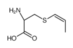 (2R)-2-amino-3-prop-1-enylsulfanylpropanoic acid结构式