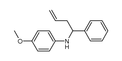 4-methoxy-N-(1-phenylbut-3-en-1-yl)aniline结构式