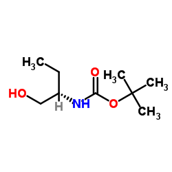 N-Boc-(S)-(-)-2-氨基-1-丁醇结构式