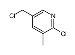 2-chloro-5-(chloromethyl)-3-methylpyridine结构式