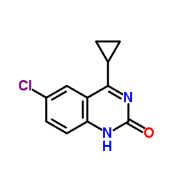 6-氯-4-环丙基-2(1h)-喹唑啉酮结构式