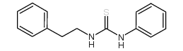 1-(b-苯乙基)-3-苯基-2-硫脲结构式