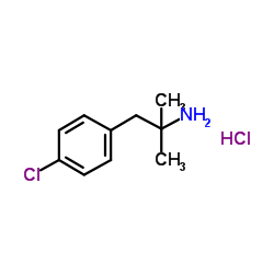 1-(4-chlorophenyl)-2-methylpropan-2-amine hydrochloride结构式