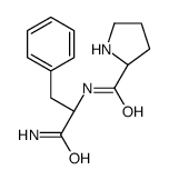 (2S)-N-[(2S)-1-amino-1-oxo-3-phenylpropan-2-yl]pyrrolidine-2-carboxamide结构式