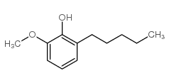 2-甲氧基-6-戊基苯酚结构式