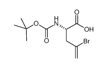 BOC-L-2-氨基-4-溴戊烯酸结构式