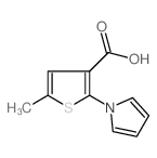 5-甲基-2-吡咯-3-噻吩甲酸结构式