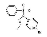 1-(benzenesulfonyl)-5-bromo-3-methylindole结构式