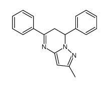 2-methyl-5,7-diphenyl-6,7-dihydropyrazolo[1,5-a]pyrimidine结构式