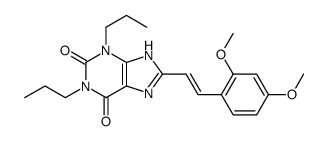 8-[(E)-2-(2,4-dimethoxyphenyl)ethenyl]-1,3-dipropyl-7H-purine-2,6-dione结构式
