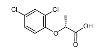 (R)-2-(2,4-二氯苯氧基)丙酸结构式