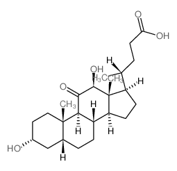 5b-Cholan-24-oic acid, 3a,12b-dihydroxy-11-oxo- (8CI)结构式