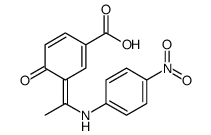 3-[1-(4-nitroanilino)ethylidene]-4-oxocyclohexa-1,5-diene-1-carboxylic acid结构式