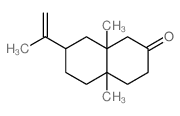 2(1H)-Naphthalenone,octahydro-4a,8a-dimethyl-7-(1-methylethenyl)-, (4aa,7a,8aa)- (9CI)结构式