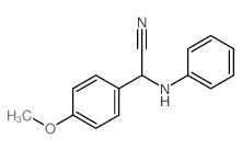 Benzeneacetonitrile, 4-methoxy-α-(phenylamino)-结构式