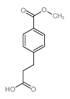 3-(4-甲氧基羰基苯基)丙酸结构式