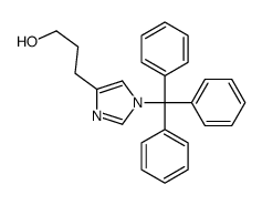 3-(1-三苯甲游基-1H-咪唑-4-基)丙烷-1-醇结构式