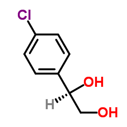 (R)-1-(4-氯苯基)-1,2-乙二醇结构式