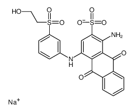 sodium,1-amino-4-[3-(2-hydroxyethylsulfonyl)anilino]-9,10-dioxoanthracene-2-sulfonate结构式