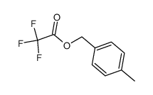 4-methylbenzyl trifluoroacetate结构式