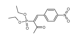(E)-2-Diethoxyphosphoryl-4-(4-nitrophenyl)but-3-en-2-one结构式
