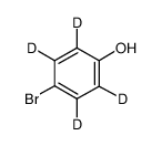 4-溴苯酚-D4结构式