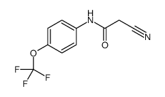 2-cyano-N-[4-(trifluoromethoxy)phenyl]acetamide结构式