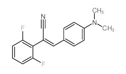 Benzeneacetonitrile, a-[[4-(dimethylamino)phenyl]methylene]-2,6-difluoro-结构式