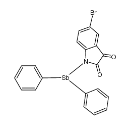 diphenylantimony(III) 5-bromoisatin结构式